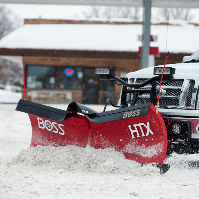 3: New BOSS 7'0" HTX Mild Steel Snow Plow with D-Force