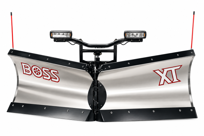 1: New BOSS 8'2" Stainless Steel V-XT SL4 Snow Plow