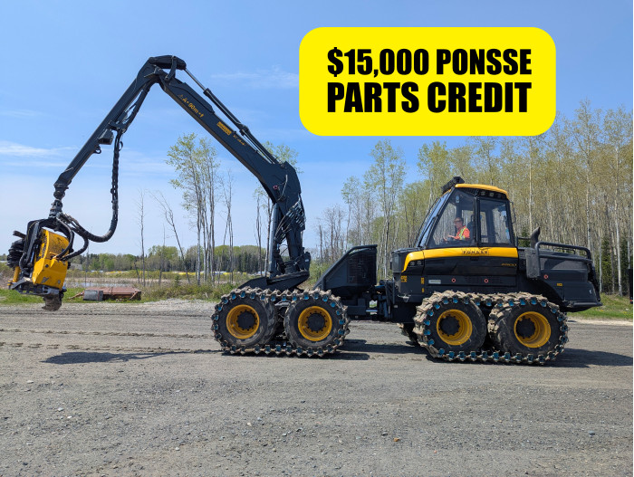 1: 2021 Ponsse Ergo Harvester with H8 Head